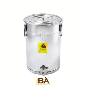 Seau 36 l/50 kg - Robinet et clips en acier inoxydable