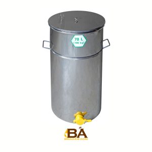 خزان ترسيب سعة 70 لترًا مزود بفلتر وصنبور بلاستيكي