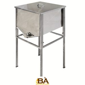 جهاز لتسليك المصارف بطول 0.5 متر مع سلة مسطحة وصنبور من الفولاذ المقاوم للصدأ (موديل 1655N)